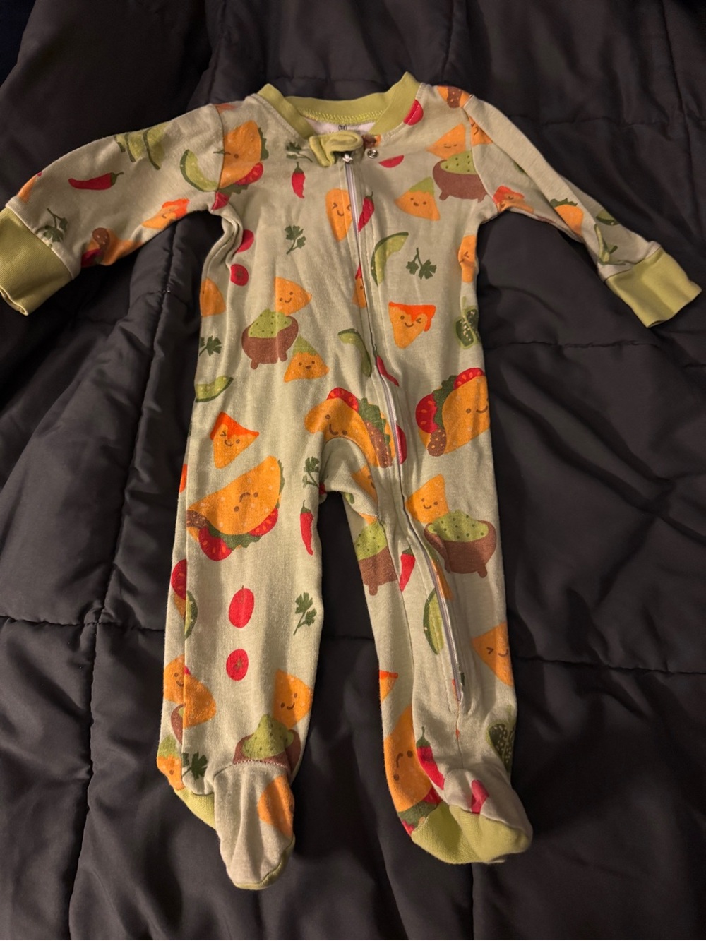 Honest company taco sleeper onesie